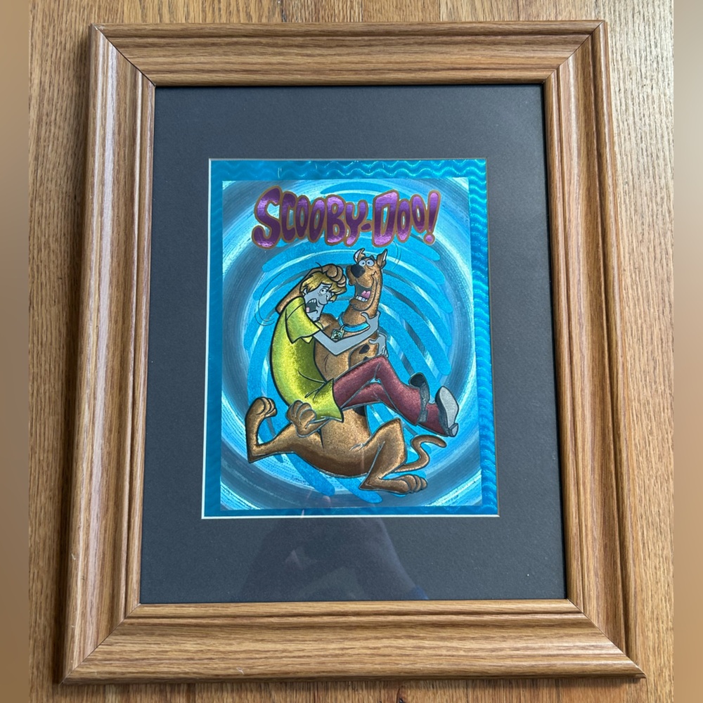 Framed Scooby Doo art- Excellent Condition